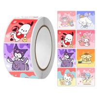 500 cute cartoon Sanrio notebook stickers My Melody Kuromi Cinnamon dog stickers DIY decoration pictures  Multicolor