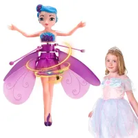 Poupée princesse fée volante magique  Violet