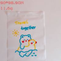 Travel storage bag clothing sealed bag clothes transparent storage bag waiting for delivery luggage classification portable drawstring bag  Multicolor