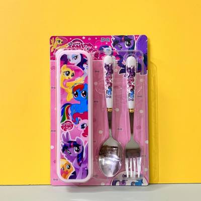 Children's cutlery set, spoon fork cutlery box combination set