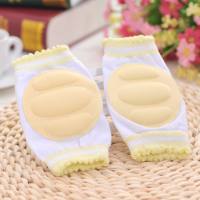 Summer breathable mesh SpongeBob baby crawling toddler anti-fall and anti-knock elbow pads children's knee pads  Yellow