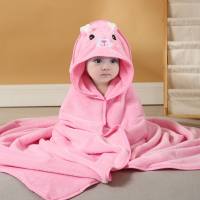 Newborn air-conditioned blanket swaddle bath towel  Pink