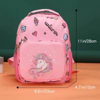 kids schoolbag,kindergarten small schoolbag, cartoon printing unicorn backpack  Multicolor