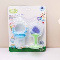 Baby bite fruit food supplement, bite and play, baby food supplement, fruit and vegetable teether, molar stick, juice  Blue