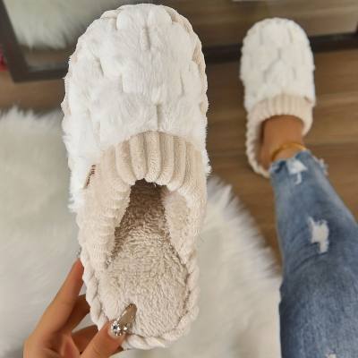 home thick-soled plush slippers