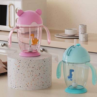 Baby Sippy Cup with Handle & Straw & Lid
