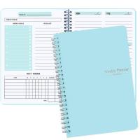 Cuaderno planificador diario semanal y mensual  Azul