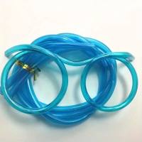 Lunettes de paille amusantes en PVC souple, pailles flexibles, fournitures de fête pour enfants  Bleu
