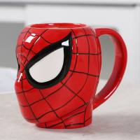Taza de cerámica de Los Vengadores seleccionados Spider-Man Hulk Thor Iron Man Superman taza de café taza de agua  Multicolor