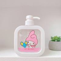 Botella de loción para prensa doméstica de perro Pacha bonita japonesa, botella de champú y gel de ducha de viaje práctica con forma de corazón para niña  Rosado