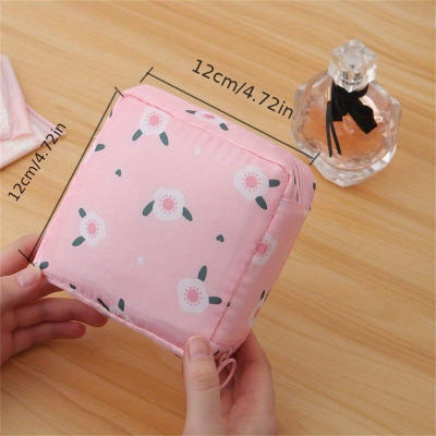 Menstrual sanitary napkins adult portable large capacity small bag student portable cartoon aunt towel storage bag