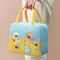 Cartoon Animal Style Insulated Lunch Bag  Green