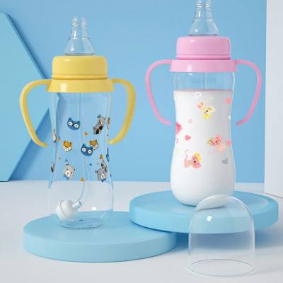 Baby bottle, gravity ball straw cup, anti-flatulence and anti-fall