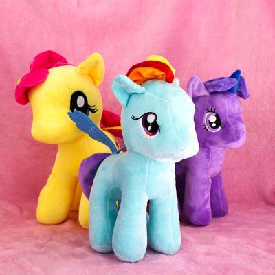 Lindo juguete de peluche animal de dibujos animados de muñeca pony