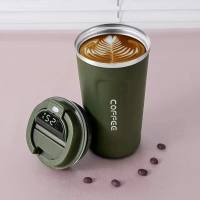 European style coffee mug portable mug  Green
