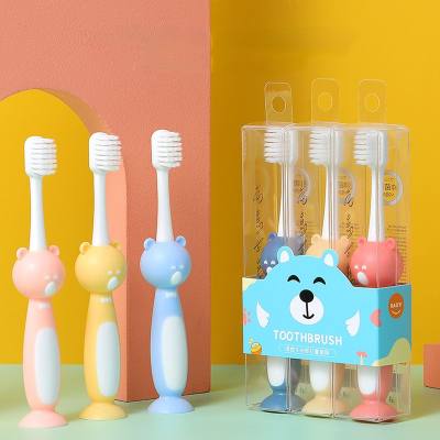 Cepillo de dientes antibacterias Baby Bear Style de 3 piezas
