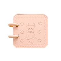 Early education silicone book baby teether anti-eating hand grinding stick baby teether silicone toy  Pink