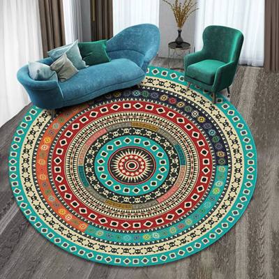 Round carpet floor mat, living room bedroom coffee table carpet floor mat, hanging basket mat