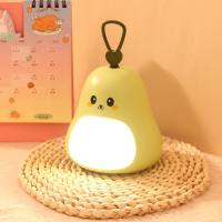 Cartoon LED creative cute pet portable night light USB charging plug-in bedroom bedside night light  Light Green