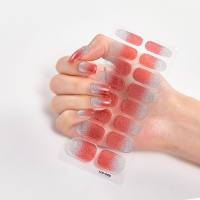 16 piccoli adesivi per unghie in puro colore. Adesivi per unghie semplici europei e americani  Zenzero