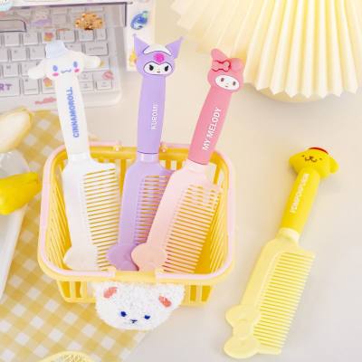 Internet celebrity home portable girls' hairdressing comb with tip and tail massage comb, broken hairpin, plastic fluffy comb for children and students