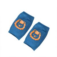 Summer terry baby socks elbow pads toddler crawling knee pads  Navy Blue