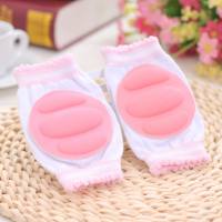 Summer breathable mesh SpongeBob baby crawling toddler anti-fall and anti-knock elbow pads children's knee pads  Pink