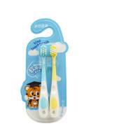 Paquete doble de fábrica de cepillos de dientes para niños, venta al por mayor, cepillo de dientes de cerdas suaves especiales para bebés, cepillo de dientes de venta caliente en centros comerciales y supermercados  Multicolor