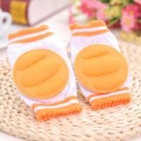 Rodilleras protectoras de algodón puro para bebé de 2 piezas  naranja