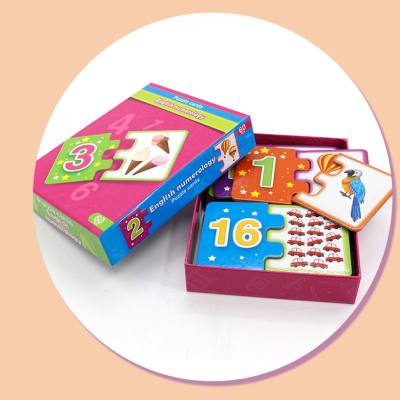 Arabic Children's Early Learning Matching Puzzle,3-6 Years Literacy Puzzle Cognitive Cards