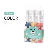 3-piece Baby Bear Style Anti-bacteria Toothbrush  Multicolor
