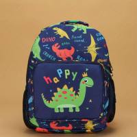 Cute Dinosaur Kindergarten Early Education Schoolbag Children Backpack  Blue