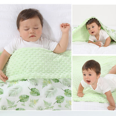 Baby Pure Cotton Leaf Pattern Blanket
