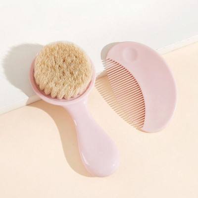 2pcs Baby Cleaning Care Wool Brush and Comb Set of 2