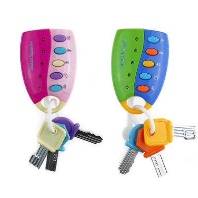 Anti-theft lock car remote control key model infant and early childhood education children's music key cross-border toy wholesale