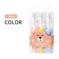 3-piece Baby Bear Style Anti-bacteria Toothbrush  Multicolor
