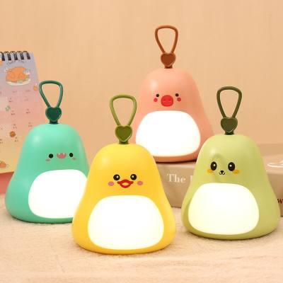 Cartoon LED creative cute pet portable night light USB charging plug-in bedroom bedside night light