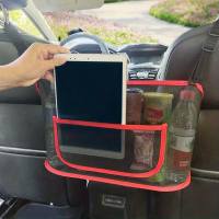 1pcs Large Capacity Car Seat Net Pocket Handbag Purse Holder Bag Organizer Storage Pouch Between Back Seats NEW  Red