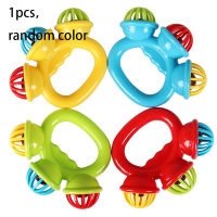 Baby soothing rattle 0-3 years old, three-headed sound hand-cranked bell, colorful baby hand-caught rattle wholesale, dropshipping  Multicolor