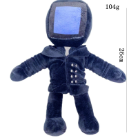 Hombre del retrete que monitorea la muñeca audio de la muñeca del juguete de la felpa del hombre del hombre  Azul
