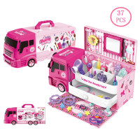 Fai finta di giocare a un giocattolo per camion con kit di veicoli  Rosa