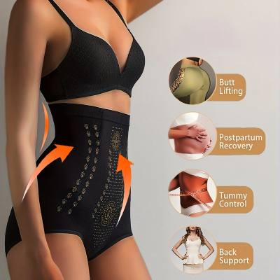 Foreign trade thin high waist strong abdomen and hip lifting underwear women's large size waist and small belly and stomach shaping body shaping pants