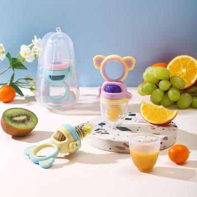 Baby Push-Typ Beißer Obst und Gemüse Saft Baby essen Obst Push-Typ Nahrungsergänzungsmittel Beißer