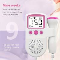 Portable Doppler Fetal Heart Monitor Take Home Your Baby's Heartbeat  Pink