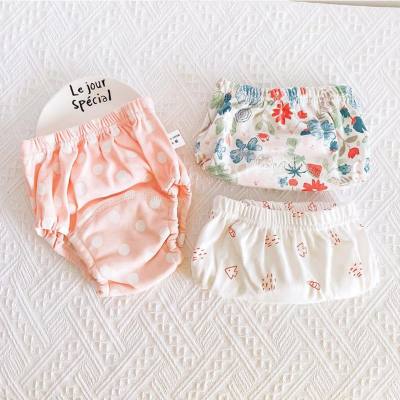 Baby training pants 6 layers of gauze diaper pocket learning pants baby boys and girls cloth diapers breathable diapers washable
