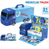 Fai finta di giocare a un giocattolo per camion con kit di veicoli  Blu