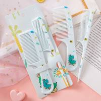 Baby Children Cartoon Animal Comb 2PCS, Children's Hairdressing Comb, Fine Tooth Pointed Tail Combs Set  Blue