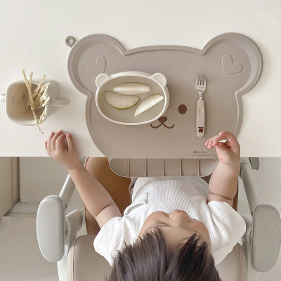 Baby-Tischsets, wasserdichte Reislätzchen für Kinder, Silikon-Tischsets