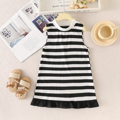 Toddler Girl Striped Sleeveless Dress