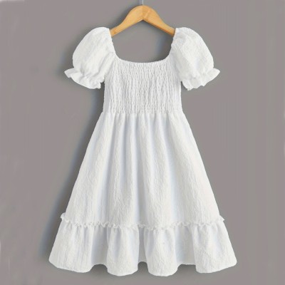 Summer short-sleeved dress for middle and older kids